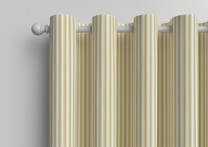 Lace Stripes, Saffron - Made to Measure Curtains - Image 12